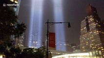 Tribute in Light shines in New York City to honour victims of 9/11 attacks