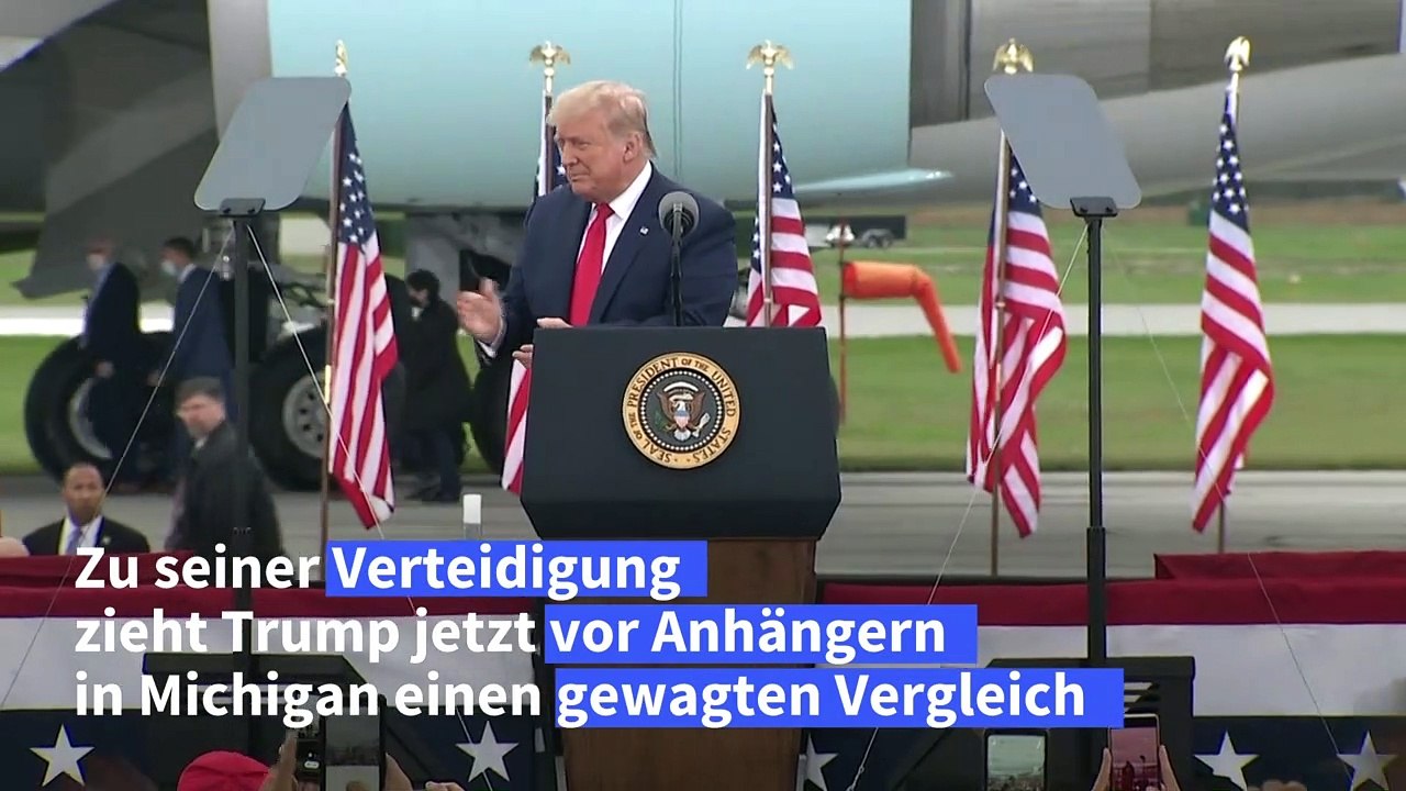 Trump vergleicht sich mit churchill