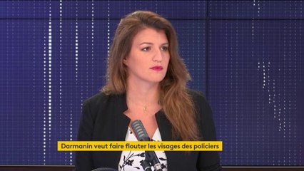 Visages des policiers floutés : "L'idée du ministre de l'Intérieur, c'est de protéger les policiers qui nous protègent", explique Marlène Schiappa