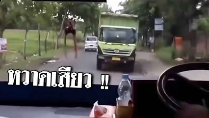 เช้า ๆ ไปทำงานหายง่วงทันที !! รถบัสแซงขวา เจอรถสวนหวิดประสานงา ผดส. กรี๊ดลั่นทั้งคัน