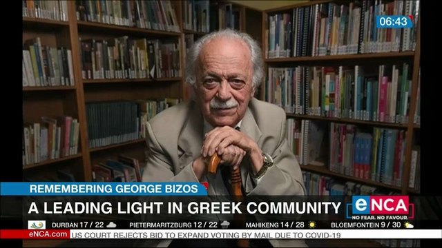 George Bizos was a leading light in Greek community