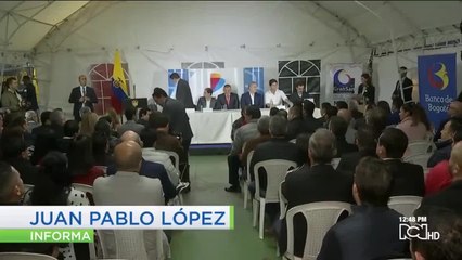 Duque entrega créditos a comerciantes de San Victorino afectados por protestas