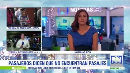 Reporte del estado de vías y salidas de buses antes de la llegada del nuevo año