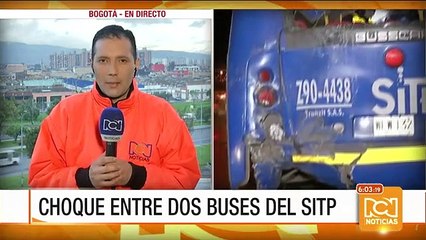 Grave accidente entre dos buses del SITP
