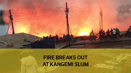 Fire breaks out at Kangemi slum