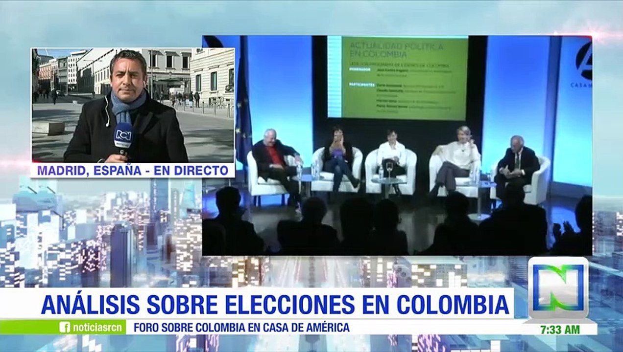 Destacados periodistas realizan análisis de las elecciones de Colombia en Madrid