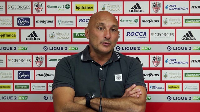 Interview d'Olivier Pantaloni avant AC Ajaccio - USL Dunkerque - J3 2020-2021