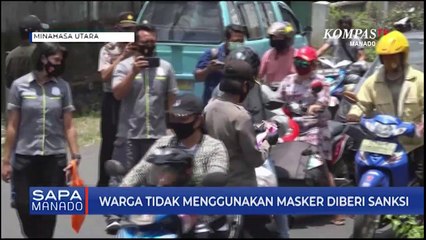 Warga Tidak Menggunakan Masker Diberi Sanksi