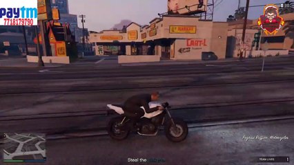 Helicopter stole from police station  on gta v online __ gta v_HD