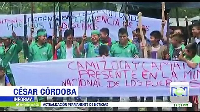 Indígenas Embera Katío bloquean vía Quibdó-Medellín