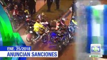 Anuncian sanciones a motociclistas que generaron disturbios en Bogotá