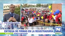 Elecciones 2018: Gustavo Petro y Germán Vargas presentaron sus firmas en la Registraduría