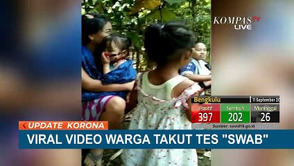Viral! Warga Ketakutan saat Tes Swab hingga Bersembunyi di Balik Pohon