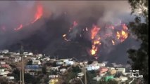 Al menos 150 casas destruidas deja incendio en Valparaíso, Chile