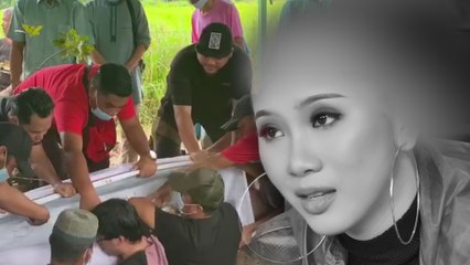 Hujan renyai iringi pengebumian jenazah Sandra Dianne