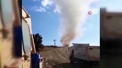 Kum üzerinde çıkan hortum kamerada