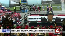 President Donald Trump campaigns in Michigan first time since pandemic began