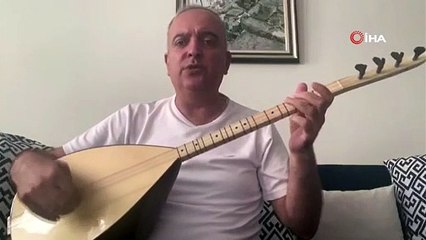 Karantinada olan belediye başkanı bağlamasıyla konser verdi