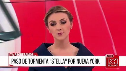 El time-lapse que muestra cómo la tormenta Stella golpeó Times Square