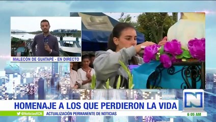 Emotivo homenaje a las víctimas de la tragedia en Guatapé
