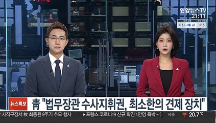 靑 "법무장관 수사지휘권, 최소한의 견제 장치"