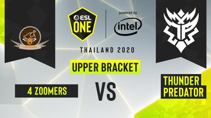 Dota2 - 4 Zoomers vs. Thunder Predator - Game 2 - ESL One Thailand 2020 - Upper Bracket - AM