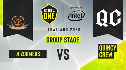 Dota2 - Quincy Crew vs. 4 Zoomers - Game 2 - ESL One Thailand 2020 - Group Stage - AM