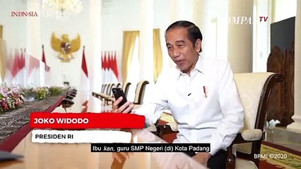 Saat Bu Rika, Guru SMPN 7 Padang Curhat ke Jokowi