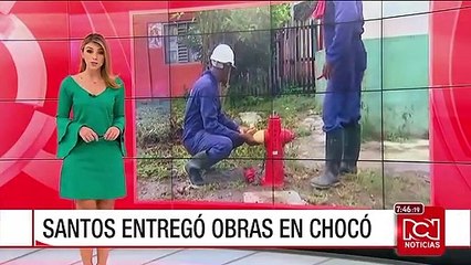 Presidente Santos prometió agua potable "para todos los municipios" del Chocó