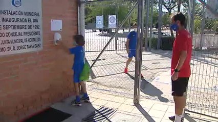 Los más pequeños deben entrenar con mascarilla