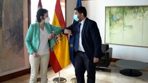 López Miras se reúne María Marín, portavoz de Podemos en la Asamblea