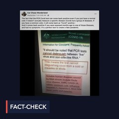 FALSE: PCR tests cannot distinguish COVID-19 from other diseases
