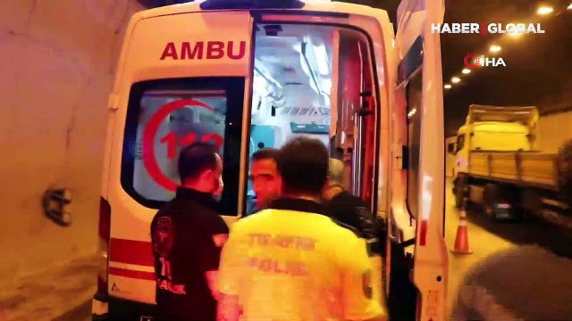 TEM Otoyolu'nu kilitleyen kaza