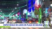 Miles de luces multicolor adornan las calles de Bogotá