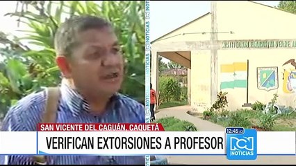 Ministerio de Educación acompañó al docente que denunció extorsiones de las Farc