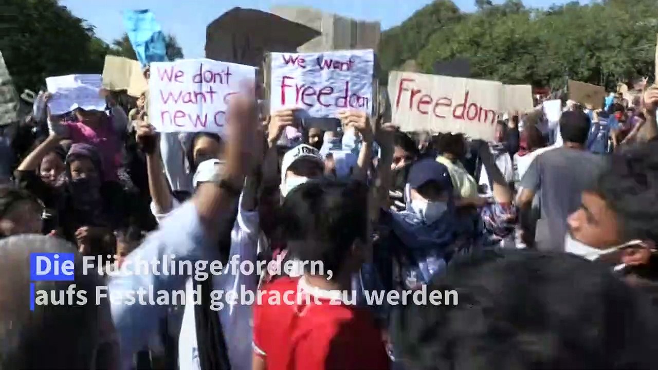 Nach Brand in Moria: Flüchtlinge gegen Bau von neuem Lager