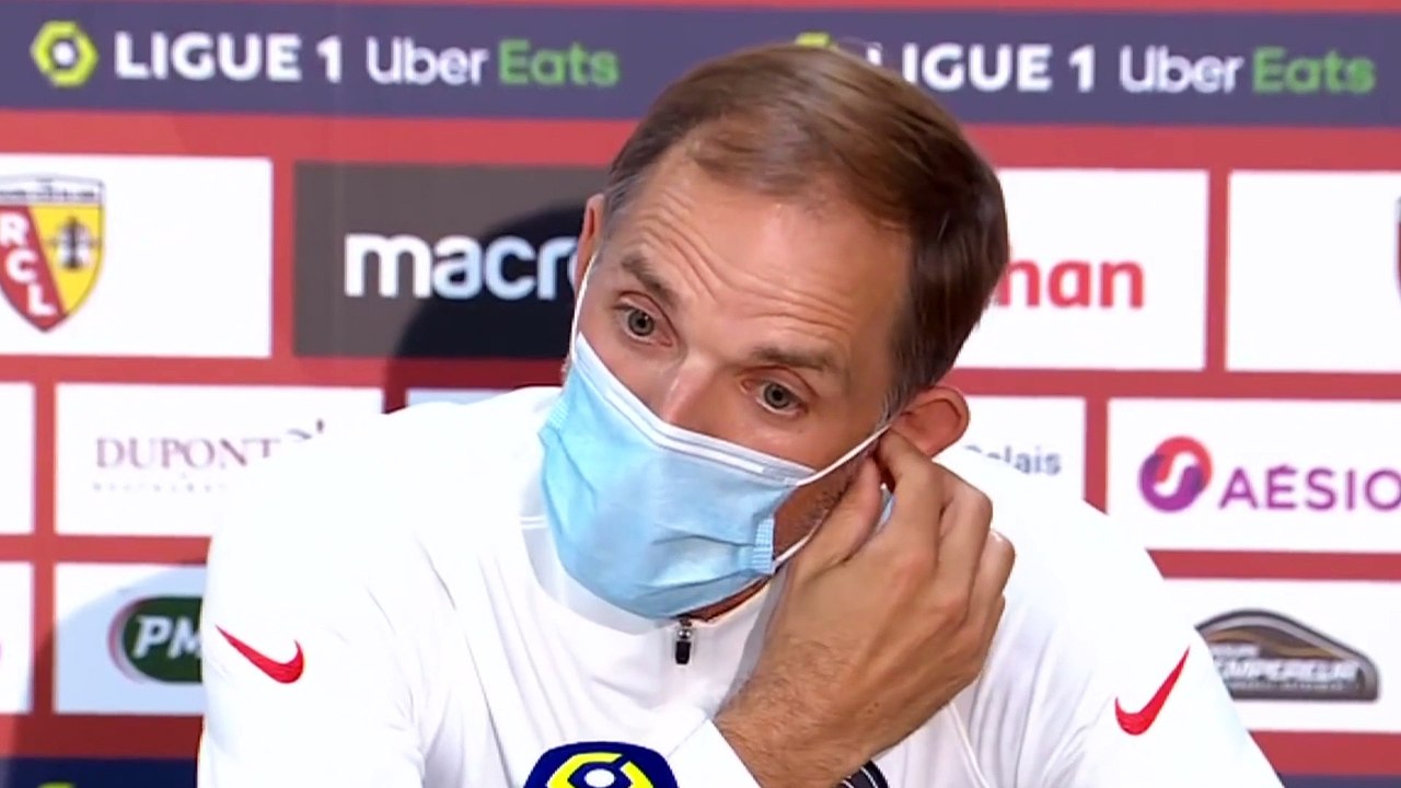 Football - Ligue 1 - Thomas Tuchel en conférence de presse après Lens 1-0 PSG
