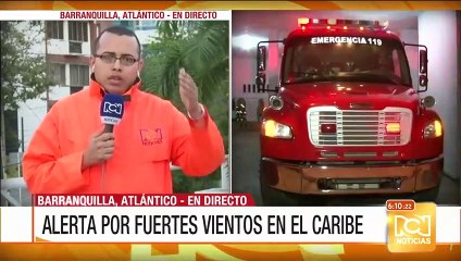 Alerta por fuertes vientos en la Costa Caribe