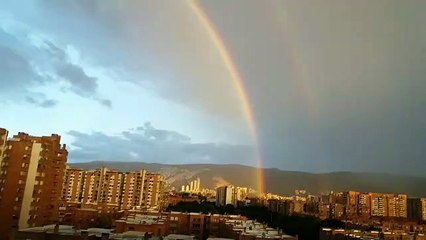 El impresionante doble arcoíris que fue admirado por los habitantes de Bogotá
