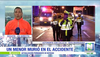 Aparatoso accidente de tránsito deja un menor muerto en Bogotá