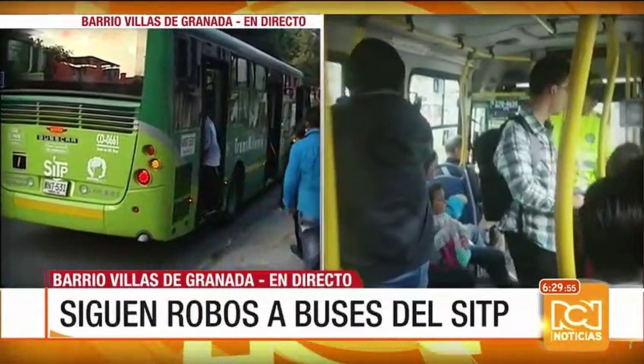 Continúan los robos en los buses del SITP en Bogotá
