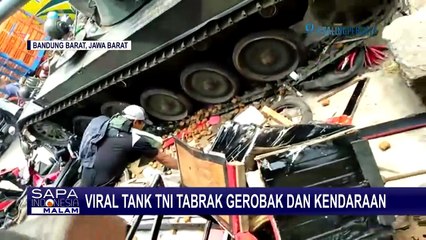 Sempat Viral Tank TNI-AD Tabrak Gerobak, Kapendam Siliwangi: Tank AMX-13 dalam Kondisi Baik!