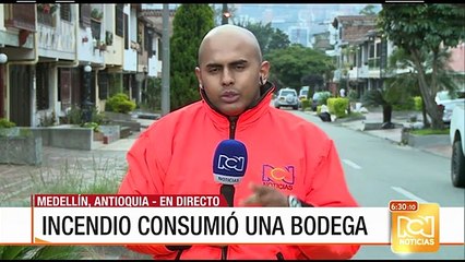 Incendio consumió una bodega en Medellín