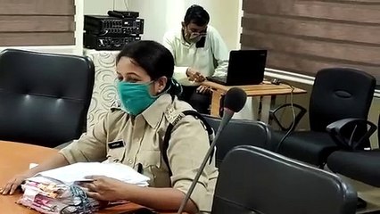 अपराधों पर अंकुश लगाने को लेकर सिटी एडिशनल एसपी रुपेश द्विवेदी द्वारा ली गई समीक्षा बैठक