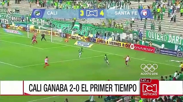 Santa Fe venció 3-4 al Deportivo Cali en el Palmaseca