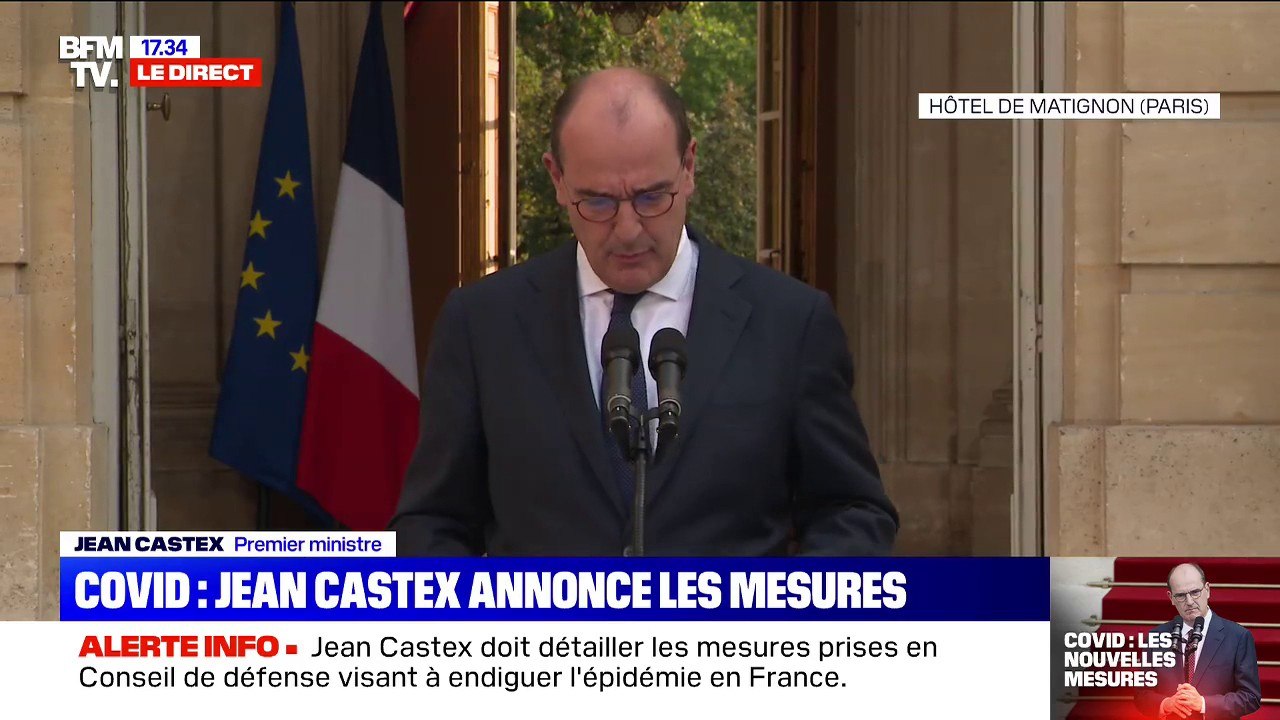 Jean Castex: "L'évolution de la situation épidémiologique fait apparaître une dégradation manifeste"