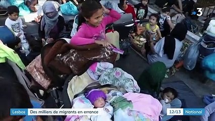 Grèce : à Lesbos, les migrants en pleine détresse