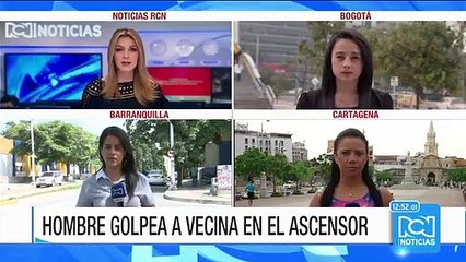 Video: un hombre golpea a una vecina en el ascensor