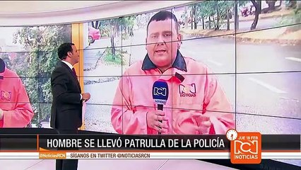 Policía de Cali busca a un hombre que se llevó una patrulla