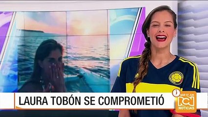 Laura Tobón le dio el 'sí' a su novio Álvaro Rodríguez en Europa